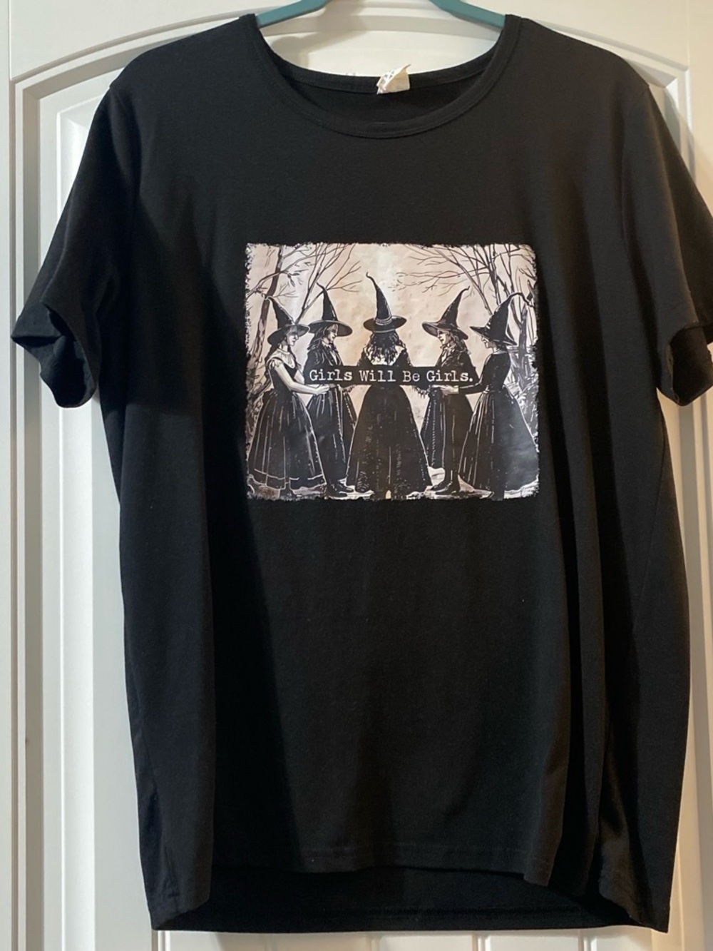 Girls Will Be Girls Black Graphic Tee